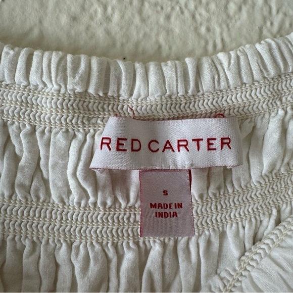 Red Carter Vega Cotton Skirt with tiered ruffle. - Picture 5 of 5